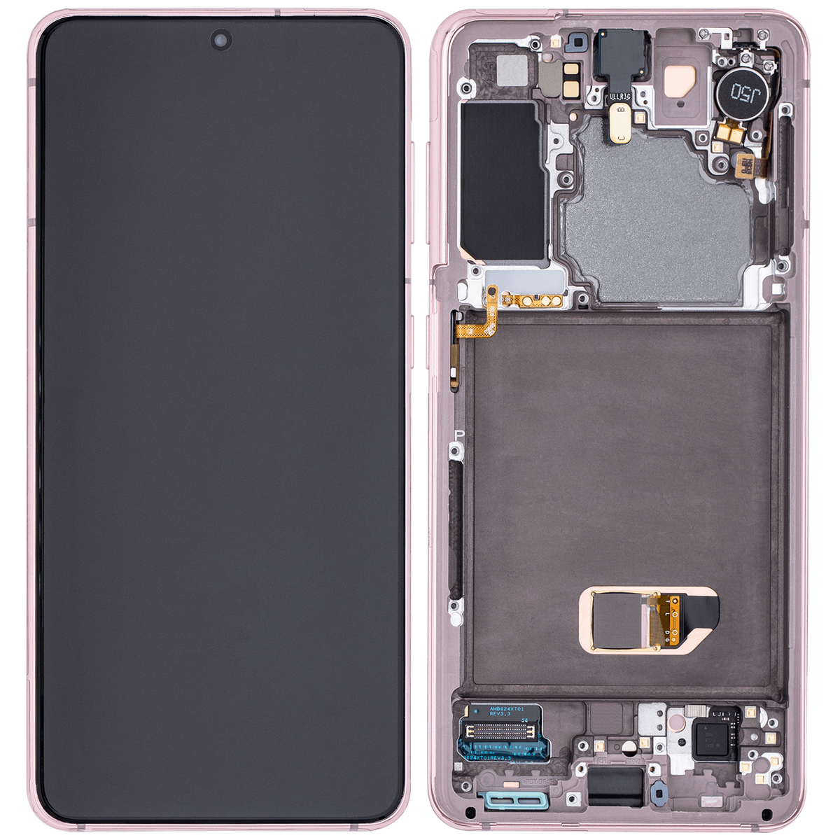 Replacement OLED Assembly With Frame Compatible For Samsung Galaxy S21 5G (Vemake) (Phantom Violet)