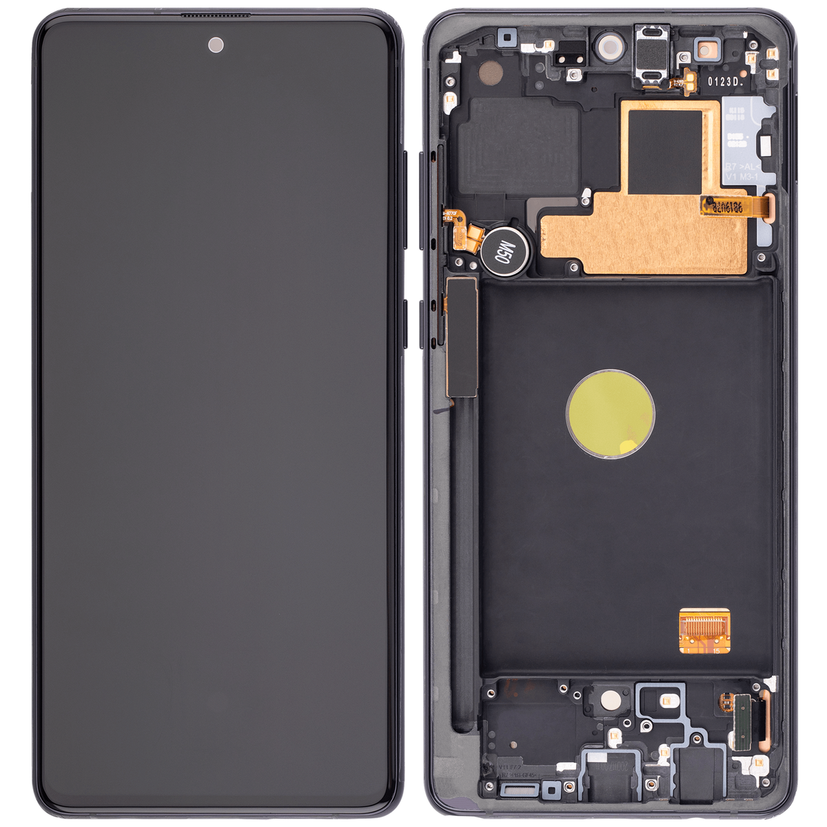 OLED Assembly With Frame Replacement Compatible For Samsung Galaxy Note 10 Lite (Vemake) (Aura Black)