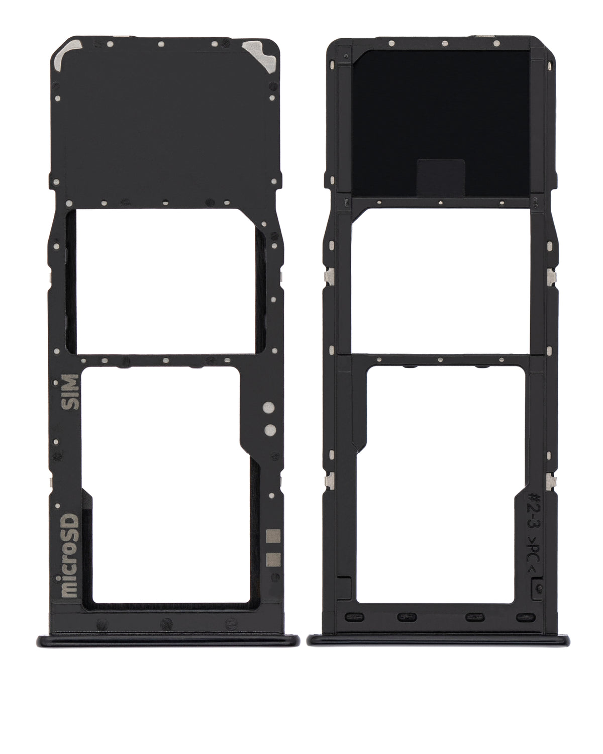 Single Sim Card Tray Compatible For Samsung Galaxy A30S (A307 / 2019) (Black)