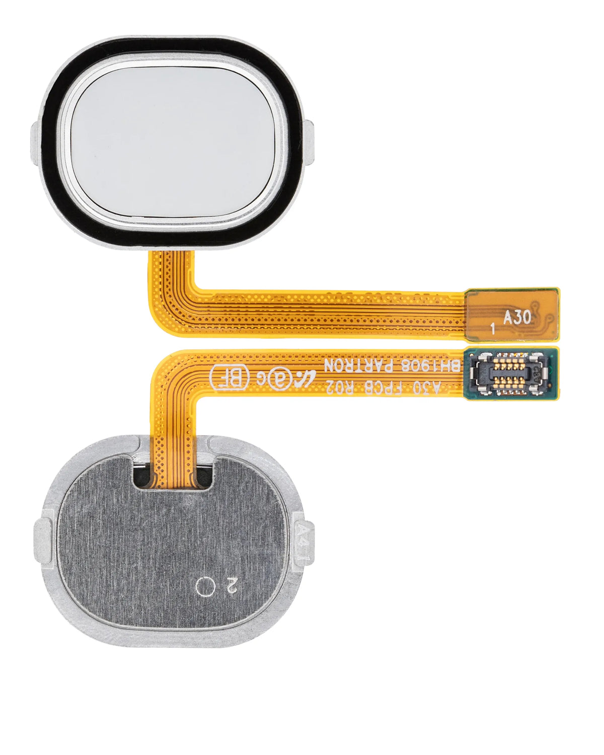 Fingerprint Reader With Flex Cable Compatible For Samsung Galaxy A30 (A305 / 2019) / A40 (A405 / 2019) (White)