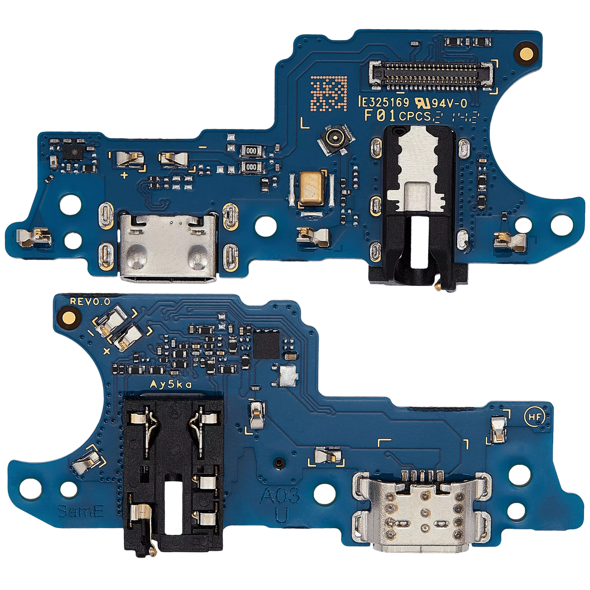 Charging Port Board With Headphone Jack Compatible For Samsung Galaxy A03 (A035 / 2021) (US Version) (Aftermarket Plus)