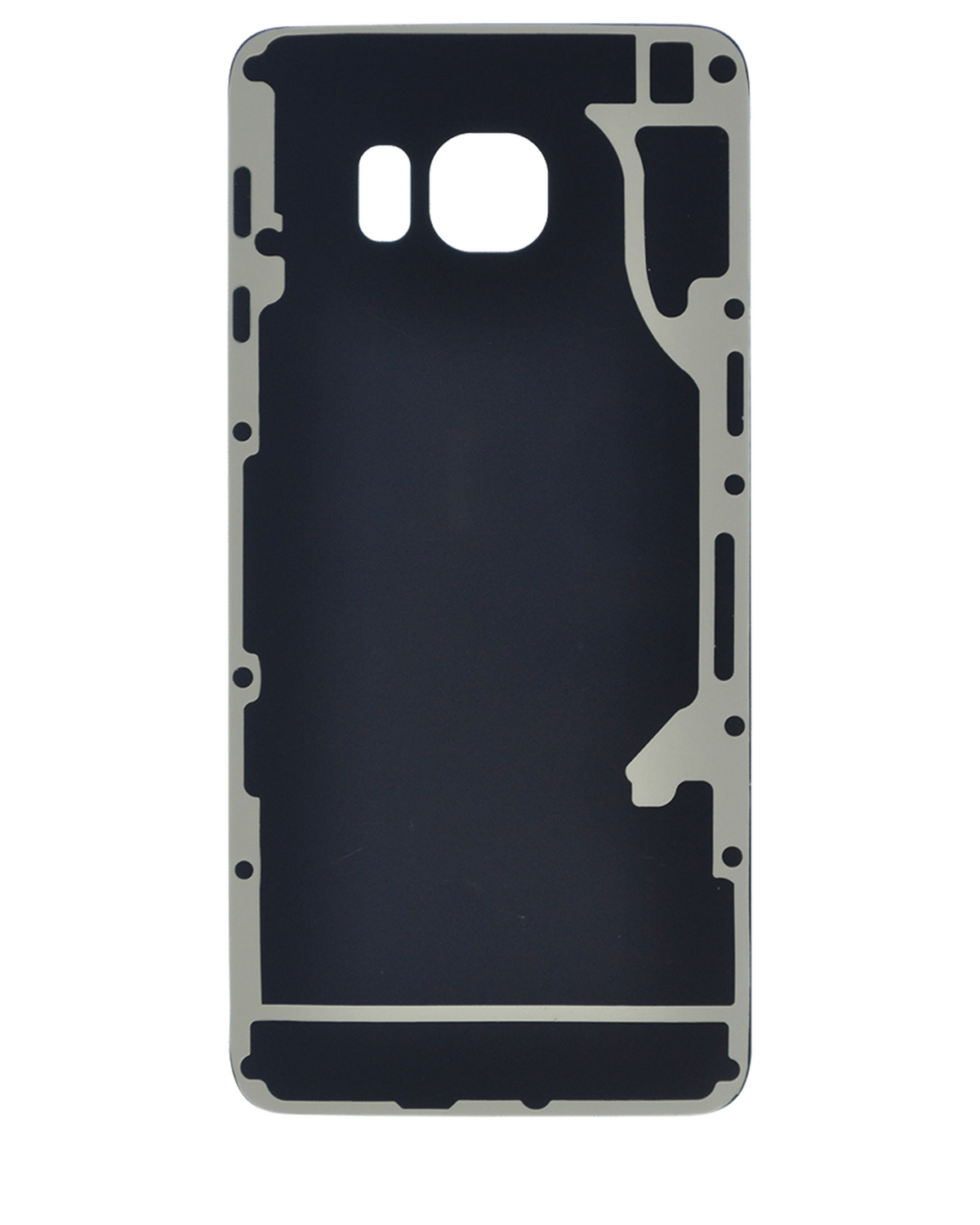 Replacement Back Cover Glass Compatible For Samsung Galaxy S6 Edge Plus (No Logo) (Vemake) (White Pearl)