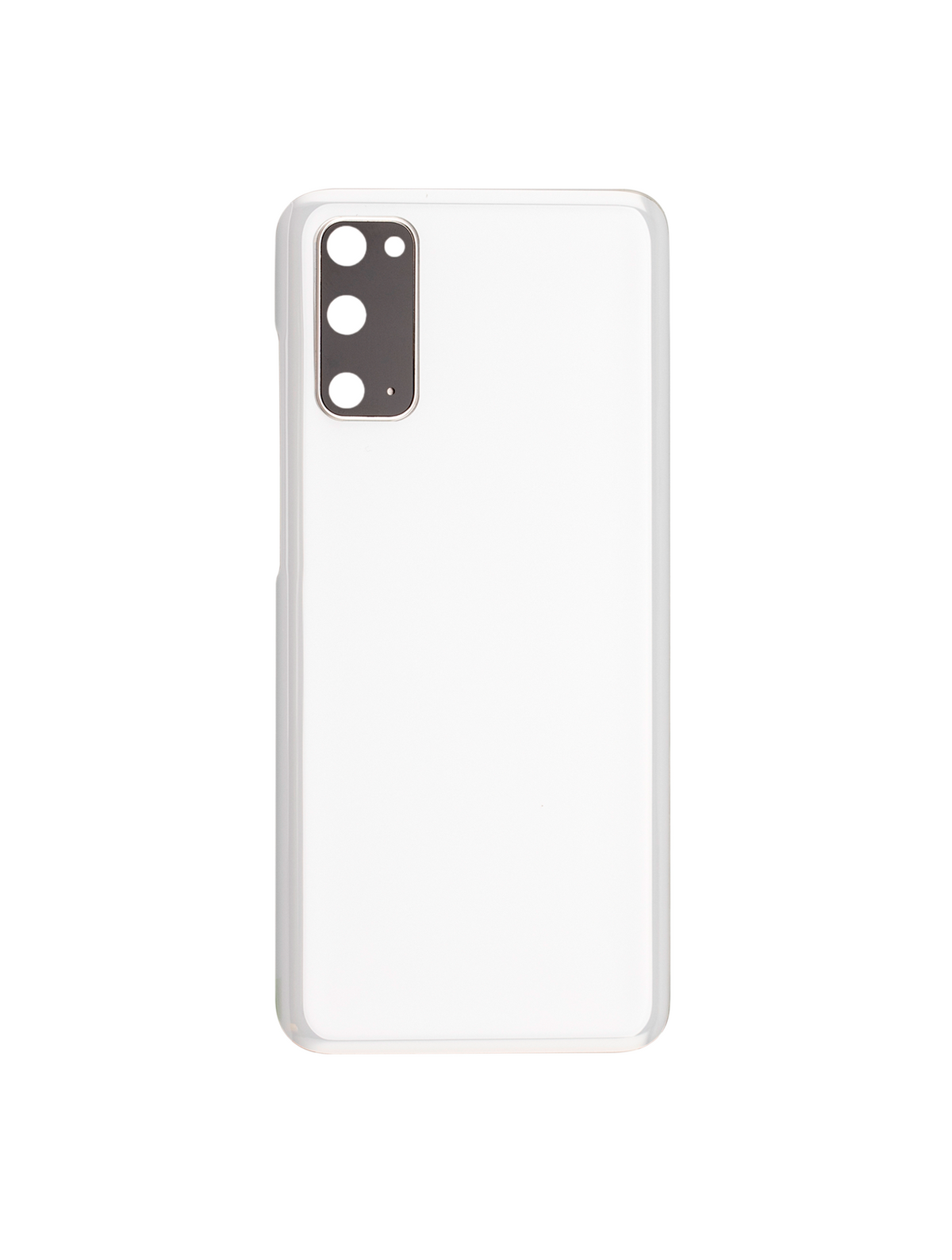 Back Cover Glass With Camera Lens Compatible For Samsung Galaxy S20 Replacement (No Logo) (Vemake) (Cloud White)