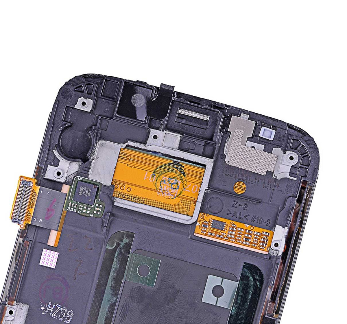 Replacement OLED Assembly With Frame Compatible For Samsung Galaxy S6 Edge (CDMA: Verizon / Sprint) (Service Pack) (Gold)