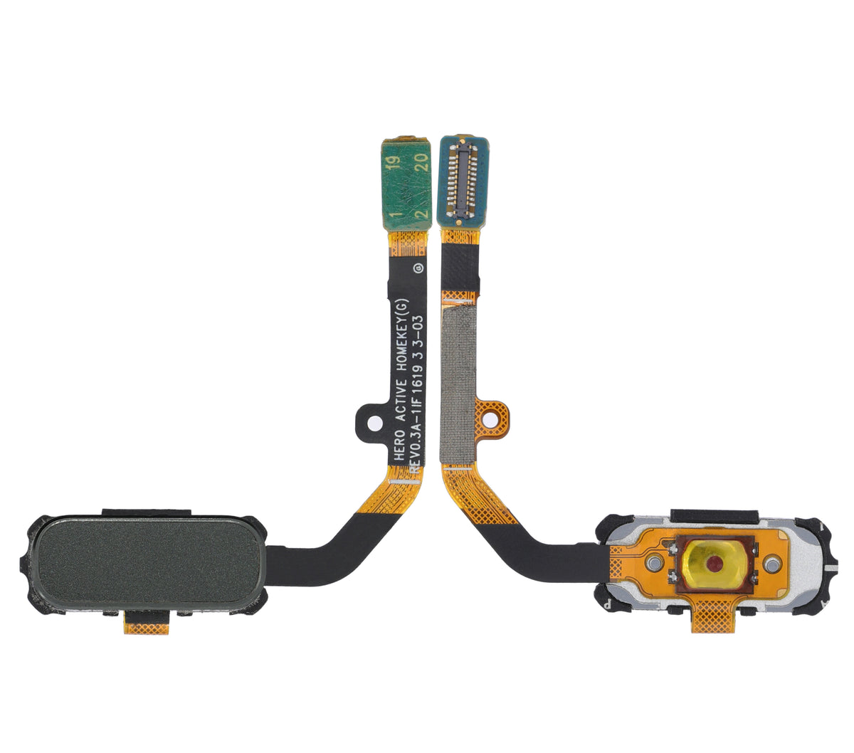 Home Button Flex Cable Compatible For Samsung Galaxy S7 Active Replacement (Green Camo)