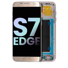 OLED Assembly With Frame Compatible For Samsung Galaxy S7 Edge Replacement(G935W8) (Service Pack) (Gold)