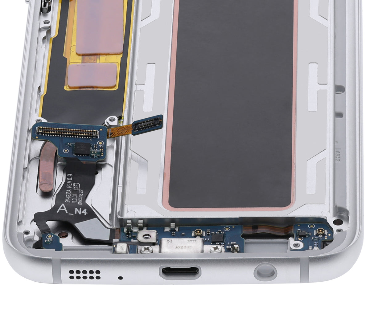 Replacement OLED Assembly With Frame Compatible For Samsung Galaxy S7 Edge G935A (US Version) (Service Pack) (Silver)