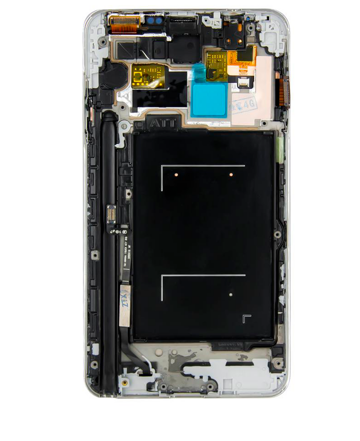 Replacement OLED Assembly With Frame Compatible For Samsung Galaxy Note 3 (Refurbished) (Verizon / Sprint) (White)