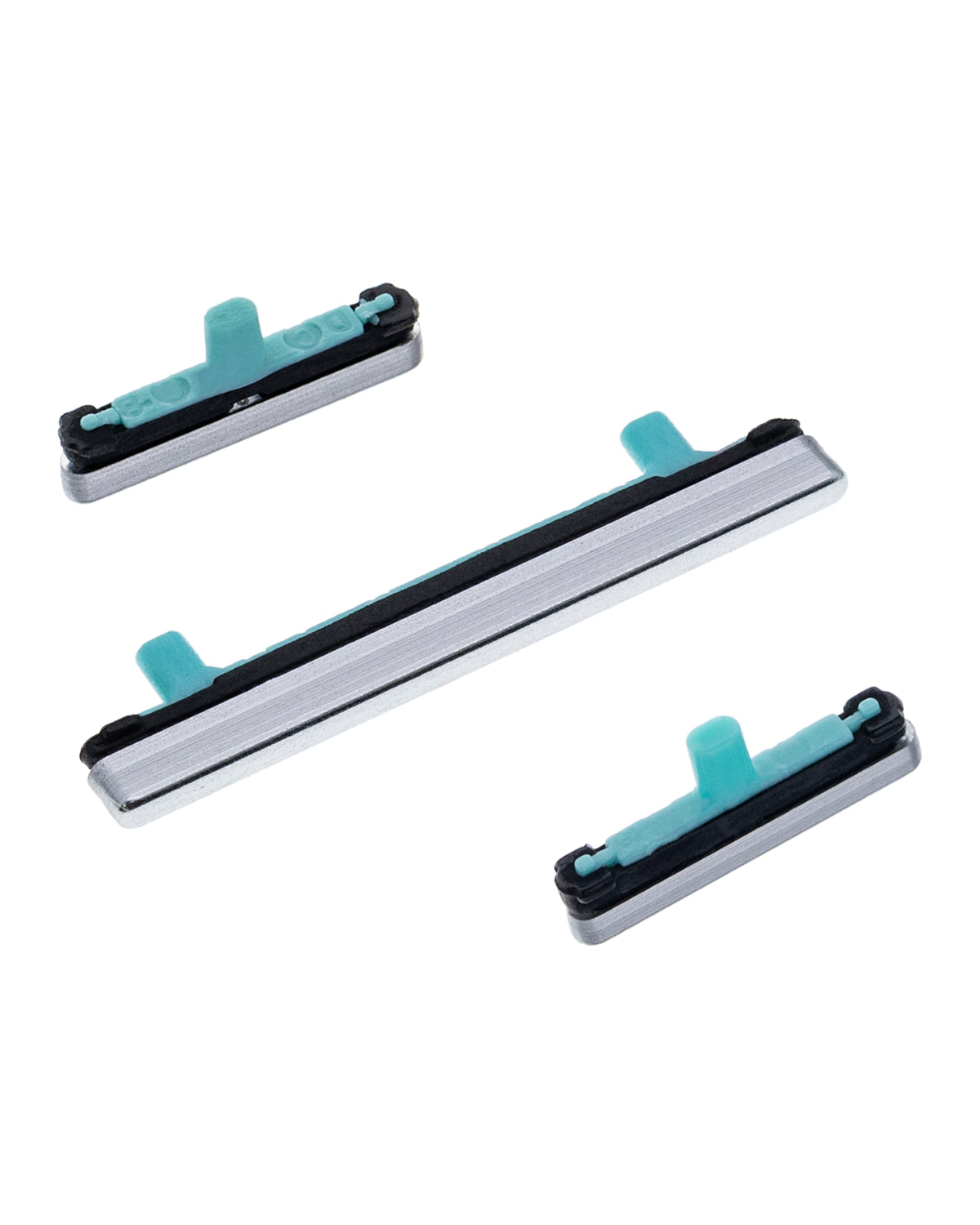 Replacement Hard Buttons (Power / Volume / Switch) Compatible For Samsung Galaxy S8 / S8 Plus (Arctic Silver)