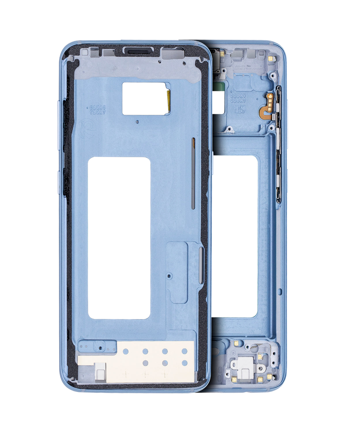Replacement Mid-Frame Housing Compatible For Samsung Galaxy S8 (With Small Parts) (Coral Blue)
