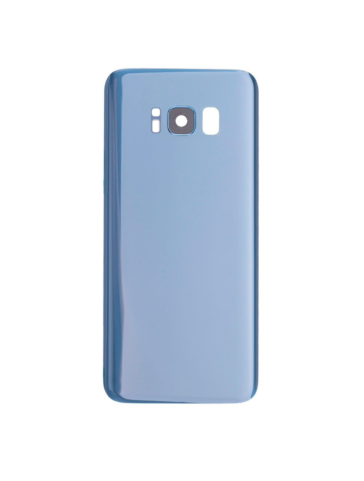 Replacement Back Cover Glass With Camera Lens Compatible For Samsung Galaxy S8 (No Logo) (Vemake) (Coral Blue)
