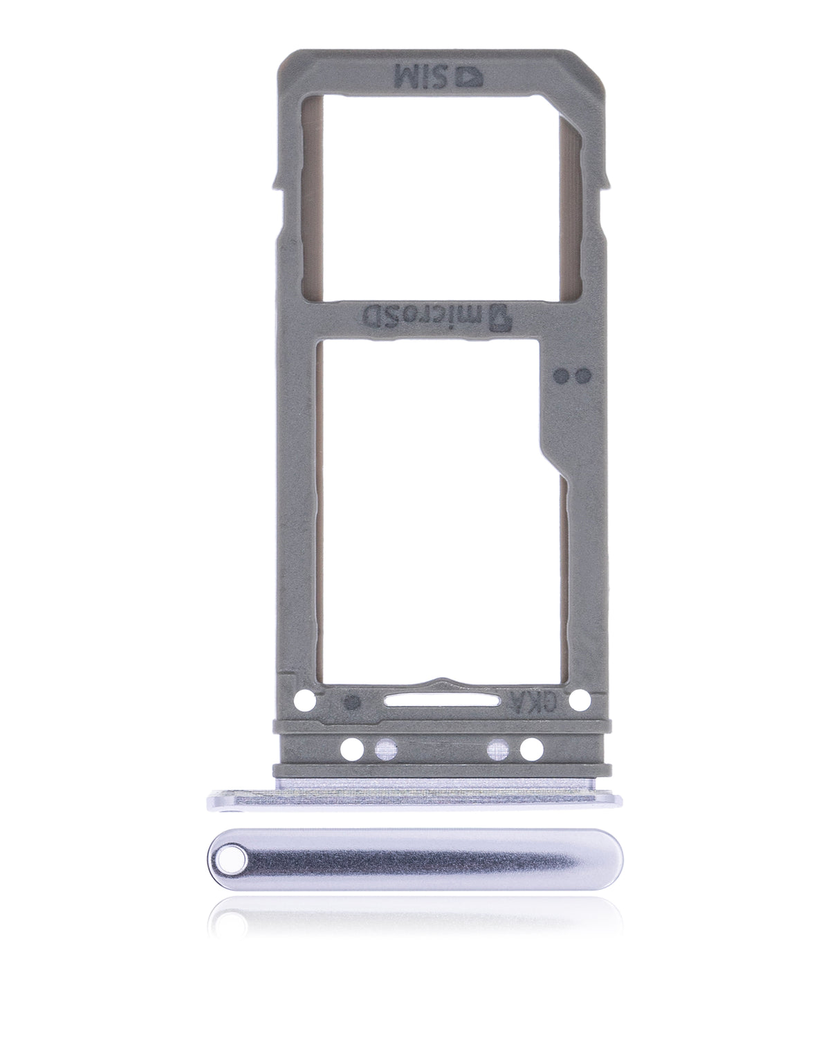 Single Sim Card Tray Replacement Compatible For Samsung Galaxy S8 / S8 Plus (Orchid Gray)