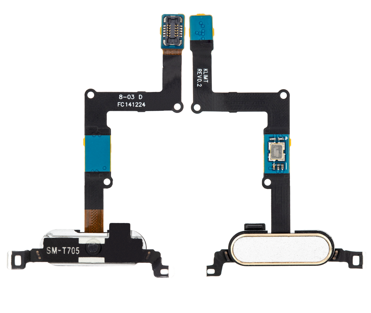 Home Button With Flex Cable Compatible For Samsung Galaxy Tab S 8.4" (T700 / T705) (2014) (White)