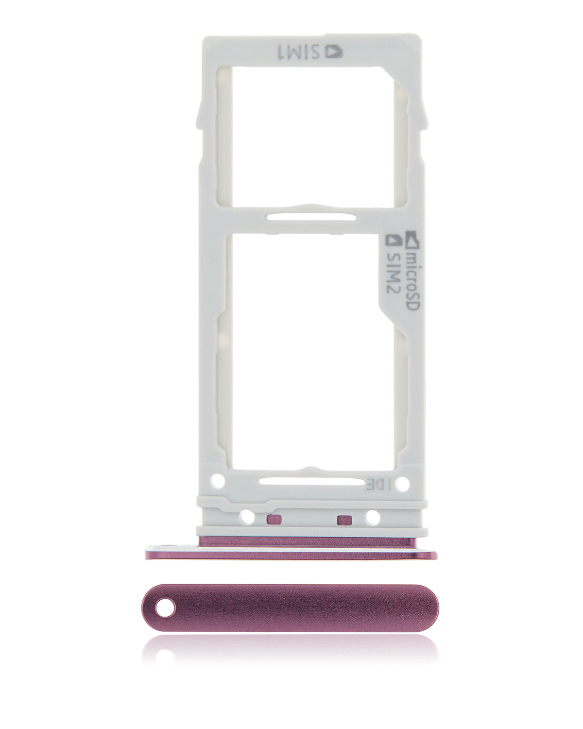 Dual Sim Drawer Compatible For Samsung Galaxy S9 / S9 Plus Replacement (Lilac Purple)