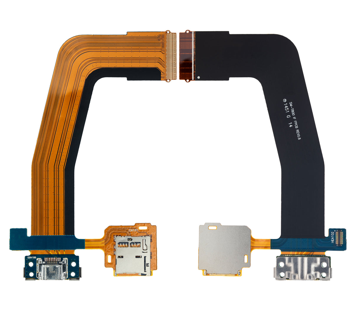 Charging Port Flex Cable With SD Card Reader Compatible For Samsung Galaxy Tab S 10.5" (T800 / T805) (2014) (Premium)