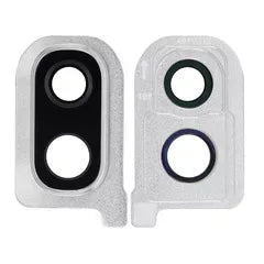 Back Camera Glass Lens and Cover Bezel Compatible For Samsung Galaxy A40 (A405 / 2019) (White)