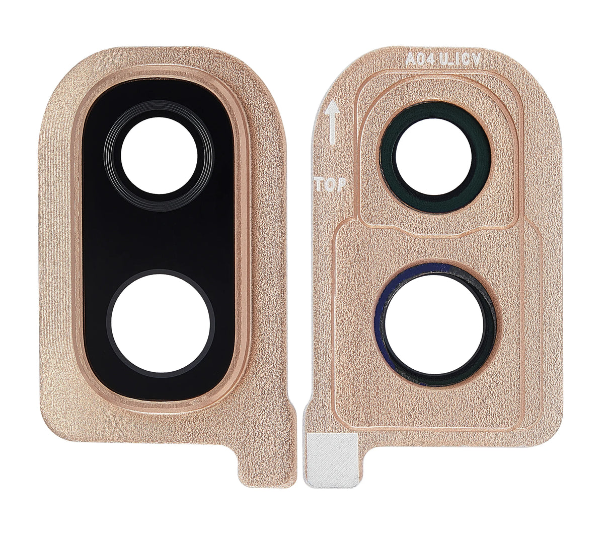 Back Camera Glass Lens And Cover Bezel Compatible For Samsung Galaxy A40 (A405 / 2019) (Coral)