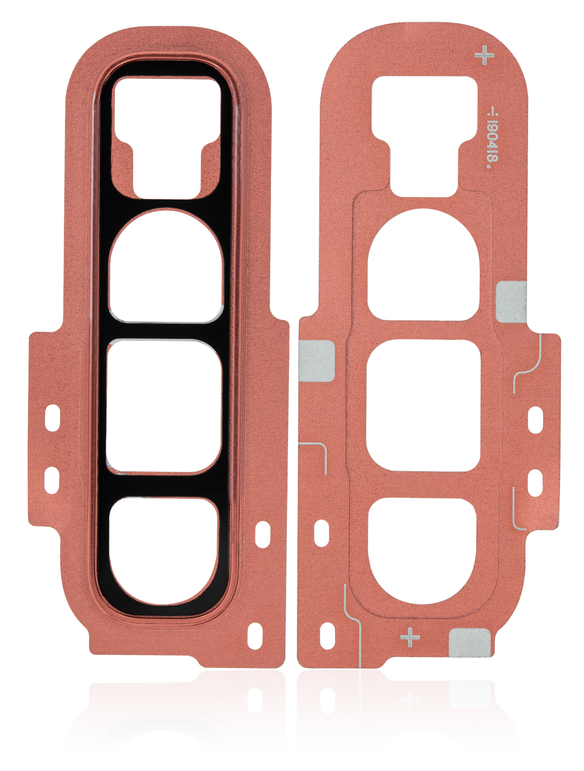 Replacement Back Camera Lens With Cover Bezel Ring Compatible For Samsung Galaxy S10 (Flamingo Pink)