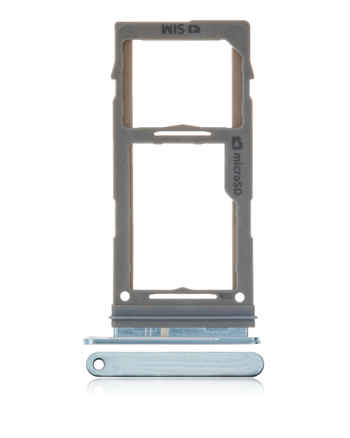 Single Sim Card Tray Compatible For Samsung Galaxy S10 / S10 Plus / S10E Replacement (Prism Blue)