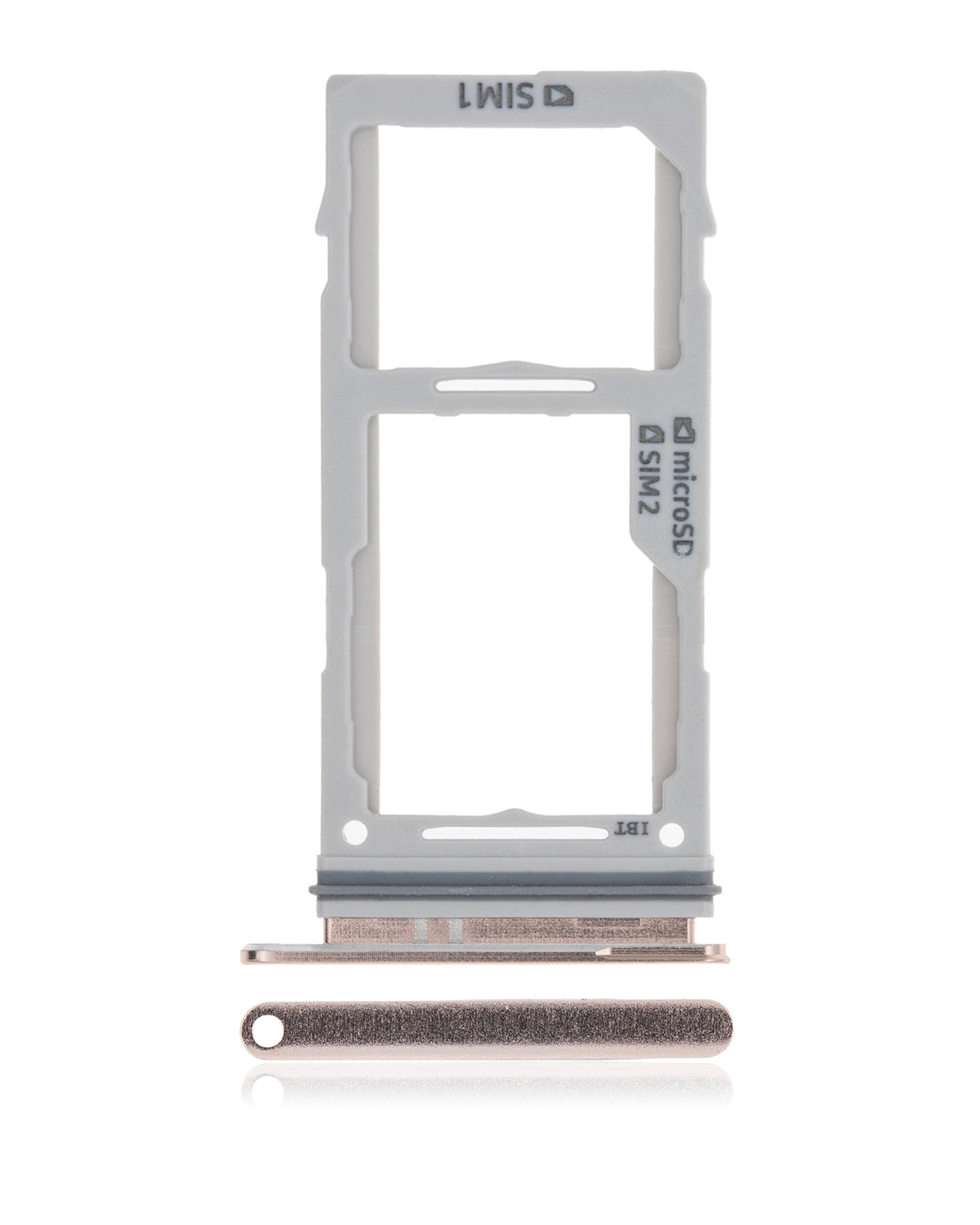 Dual Sim Card Tray Replacement Compatible For Samsung Galaxy S10 / S10 Plus / S10E (Ceramic White)