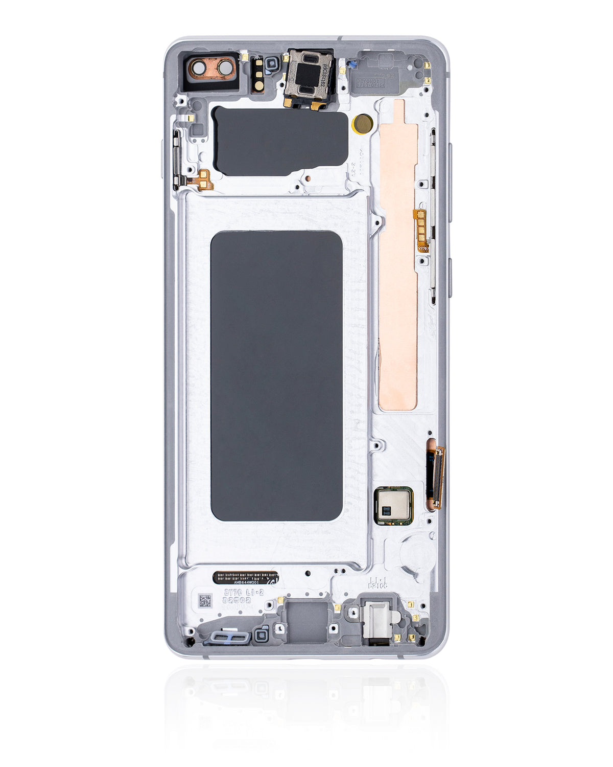 Replacement OLED Assembly With Frame Compatible For Samsung Galaxy S10 Plus (Service Pack) (Prism White)