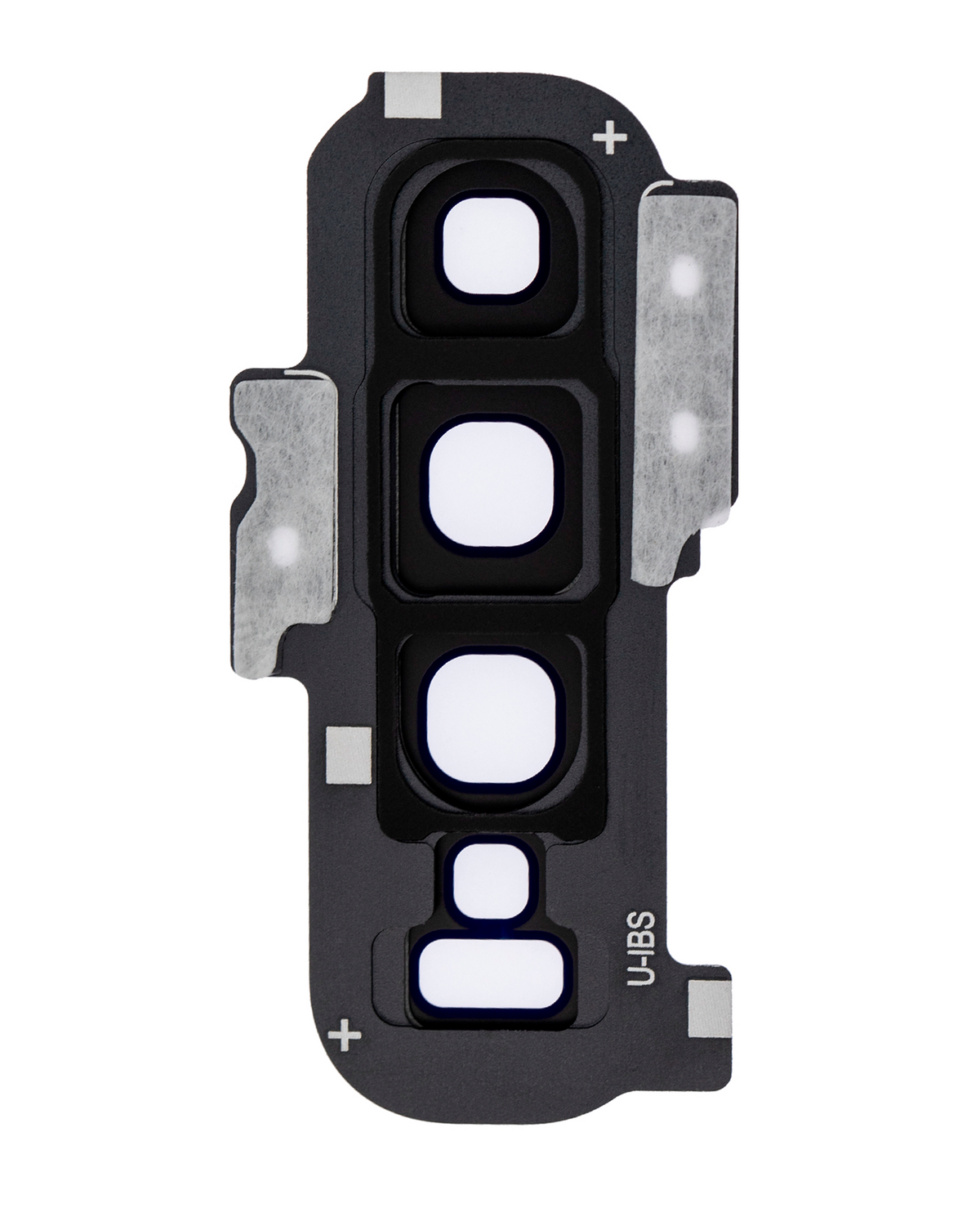 Replacement Back Camera Lens With Cover Bezel Ring Compatible For Samsung Galaxy S10 Plus (Prism Black)