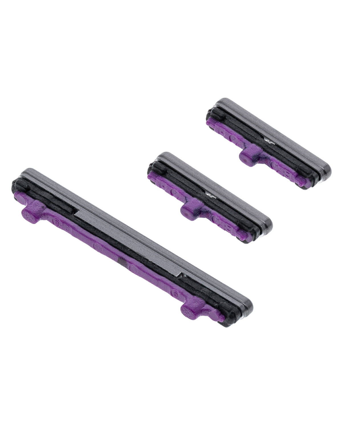 Replacement Hard Buttons (Power / Volume / Bixby) Compatible For Samsung Galaxy S10 / S10 Plus (Prism Black)