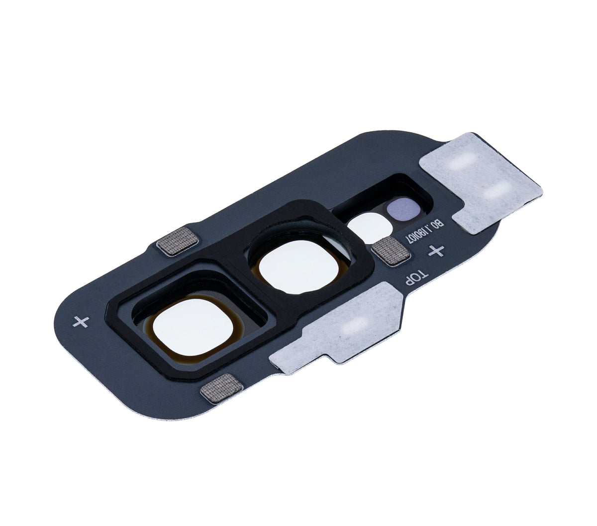 Replacement Back Camera Lens With Cover Bezel Ring Compatible For Samsung Galaxy S10E (Prism Black)