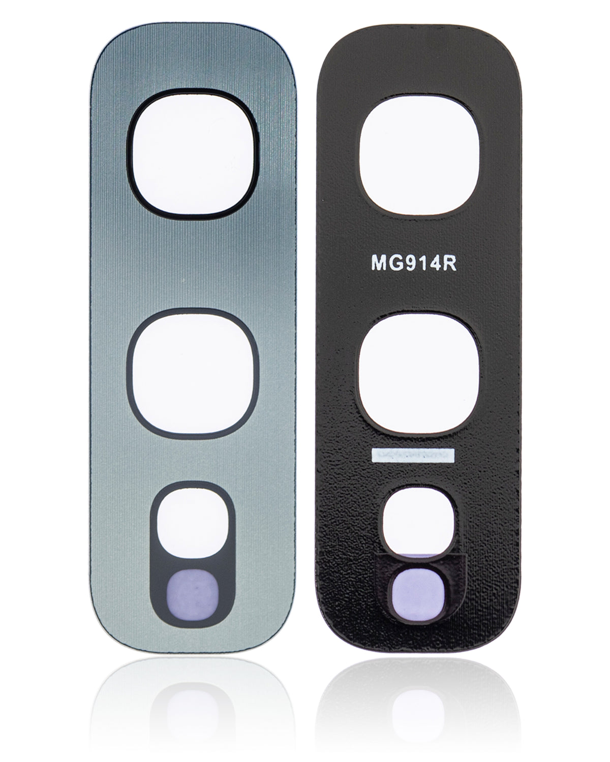 Back Camera Lens Replacement (Glass Only) With Adhesive Compatible For Samsung Galaxy S10E (Silver)