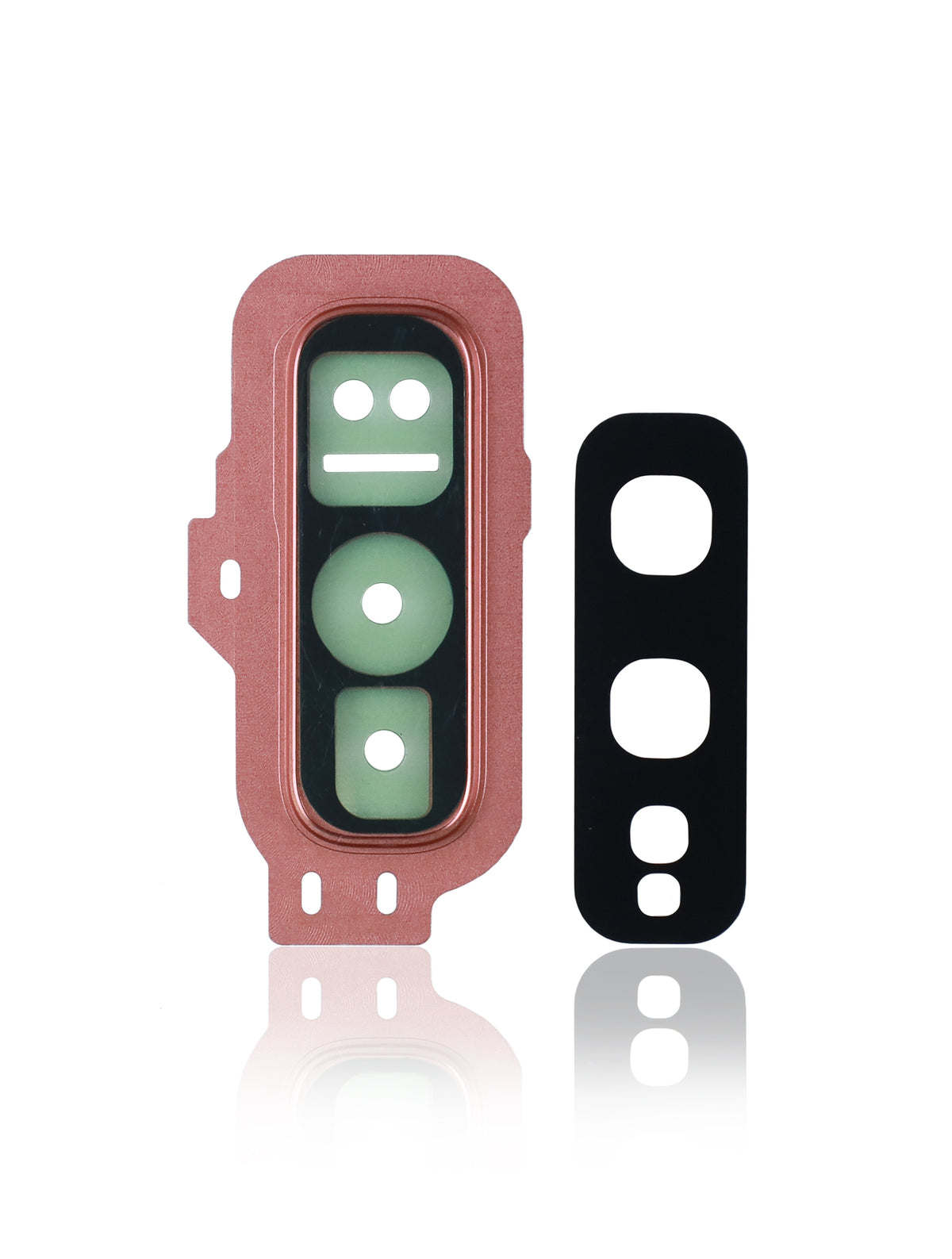 Back Camera Lens With Cover Bezel Ring Replacement Compatible For Samsung Galaxy S10E (Flamingo Pink)