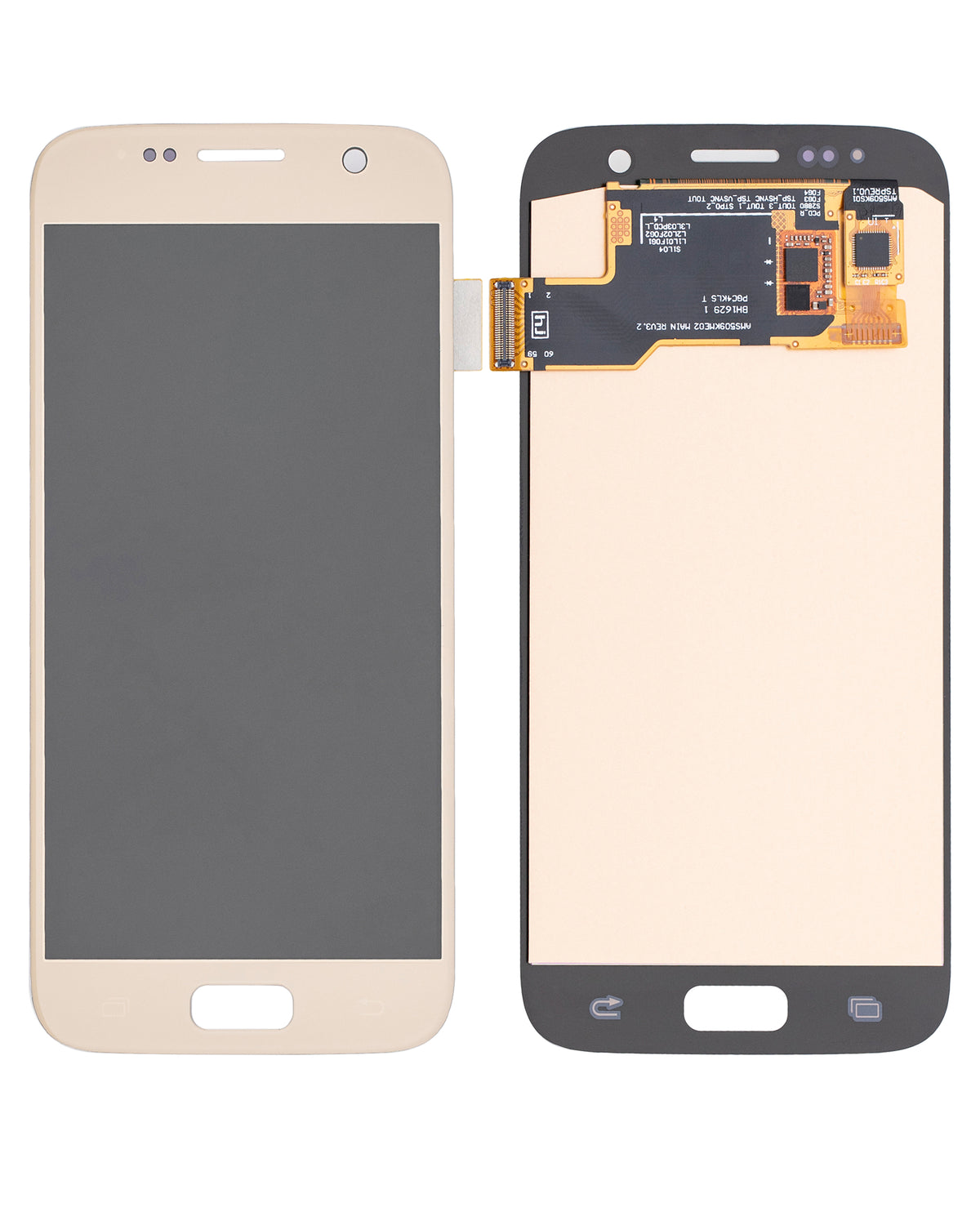 OLED Assembly Without Frame Compatible For Samsung Galaxy S7 Replacement (Vemake) (Gold Platinum)