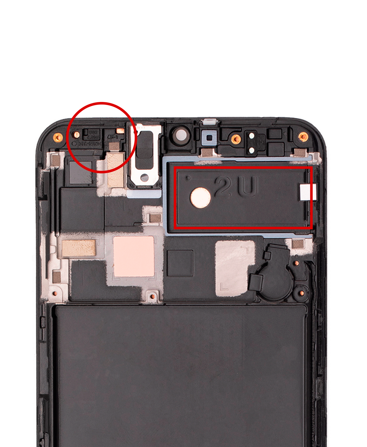 OLED Assembly With Frame Compatible For Samsung Galaxy A20 (A205U / 2019) (U Version) (Vemake) (All Colors)