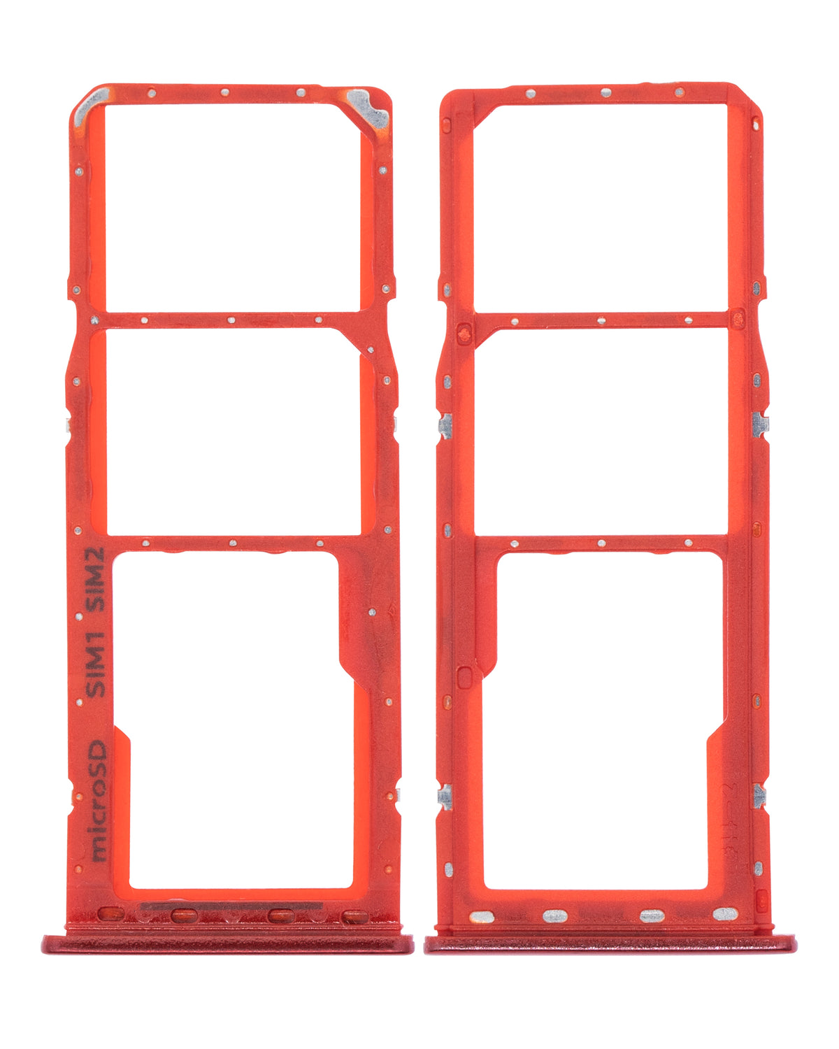 Dual Sim Card Tray Compatible For Samsung Galaxy A20 (A205 / 2019) / A30 (A305 / 2019) / A50 (A505 / 2019) (Coral Orange)