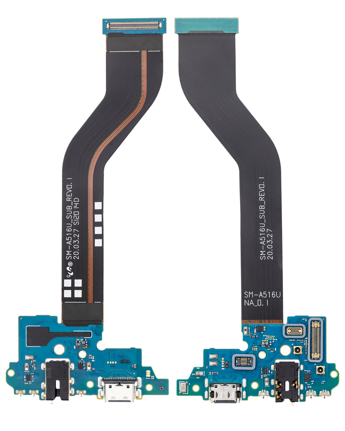 Replacement Charging Port Flex With Headphone Jack Compatible For Samsung Galaxy A51 5G (A516 / 2020) (US Version) (Premium)