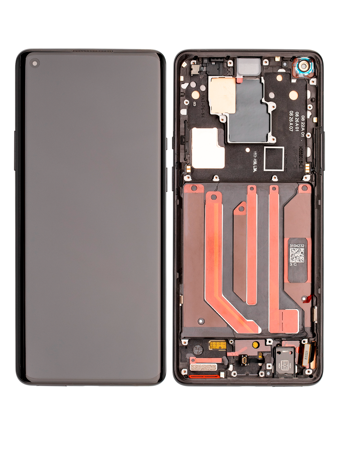 Replacement OLED Assembly With Frame Compatible For OnePlus 8 Pro (Refurbished) (Onyx Black)