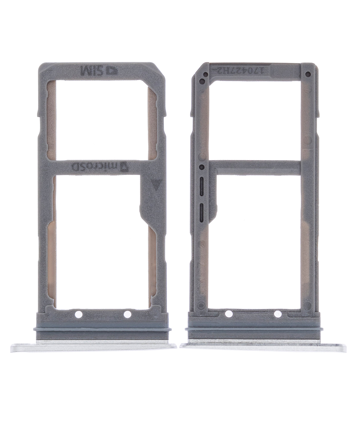 Dual Sim Card Tray Replacement Compatible For Samsung Galaxy S7 Edge (Silver)