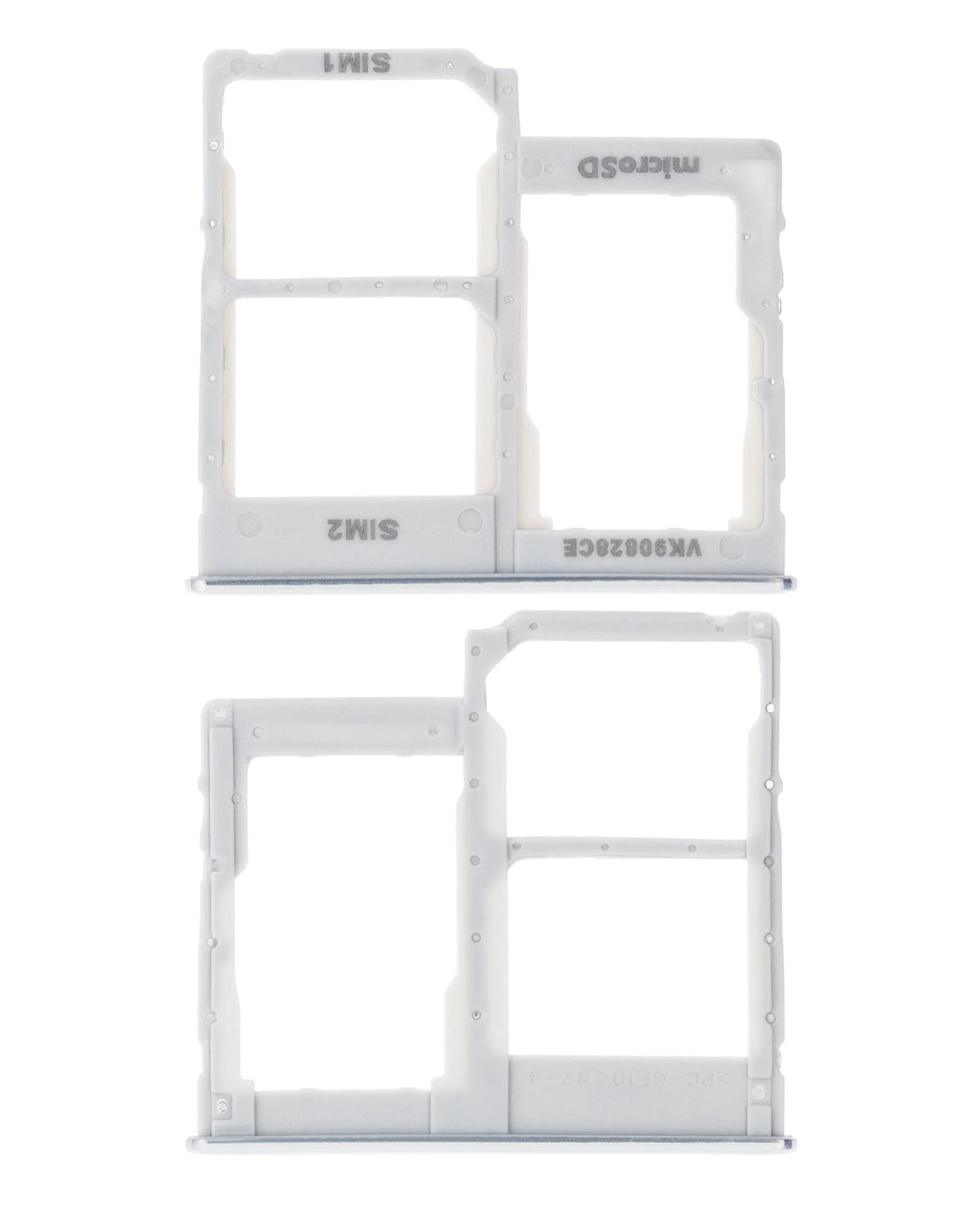 Dual Sim Card Tray Compatible For Samsung Galaxy A40 (A405 / 2019) (White)