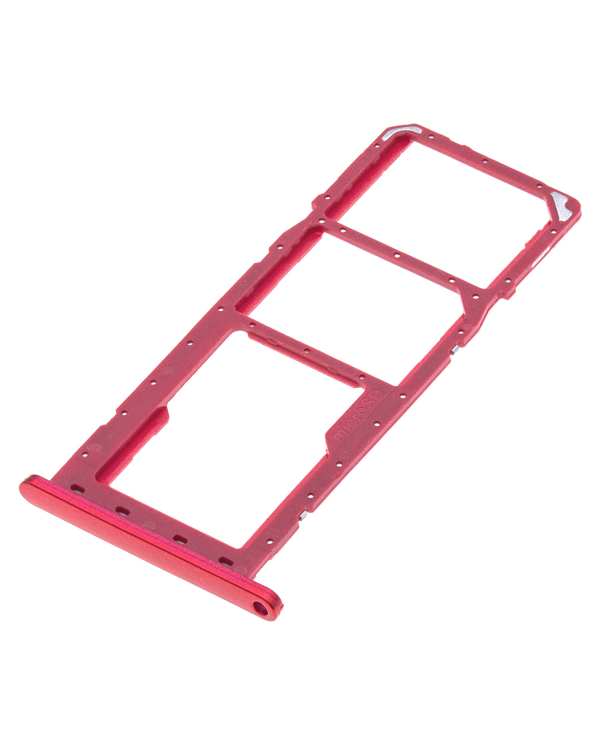 Dual Sim Card Tray Compatible For Samsung Galaxy A02S (A025 / 2020) / A03 (A035 / 2021) (Red)