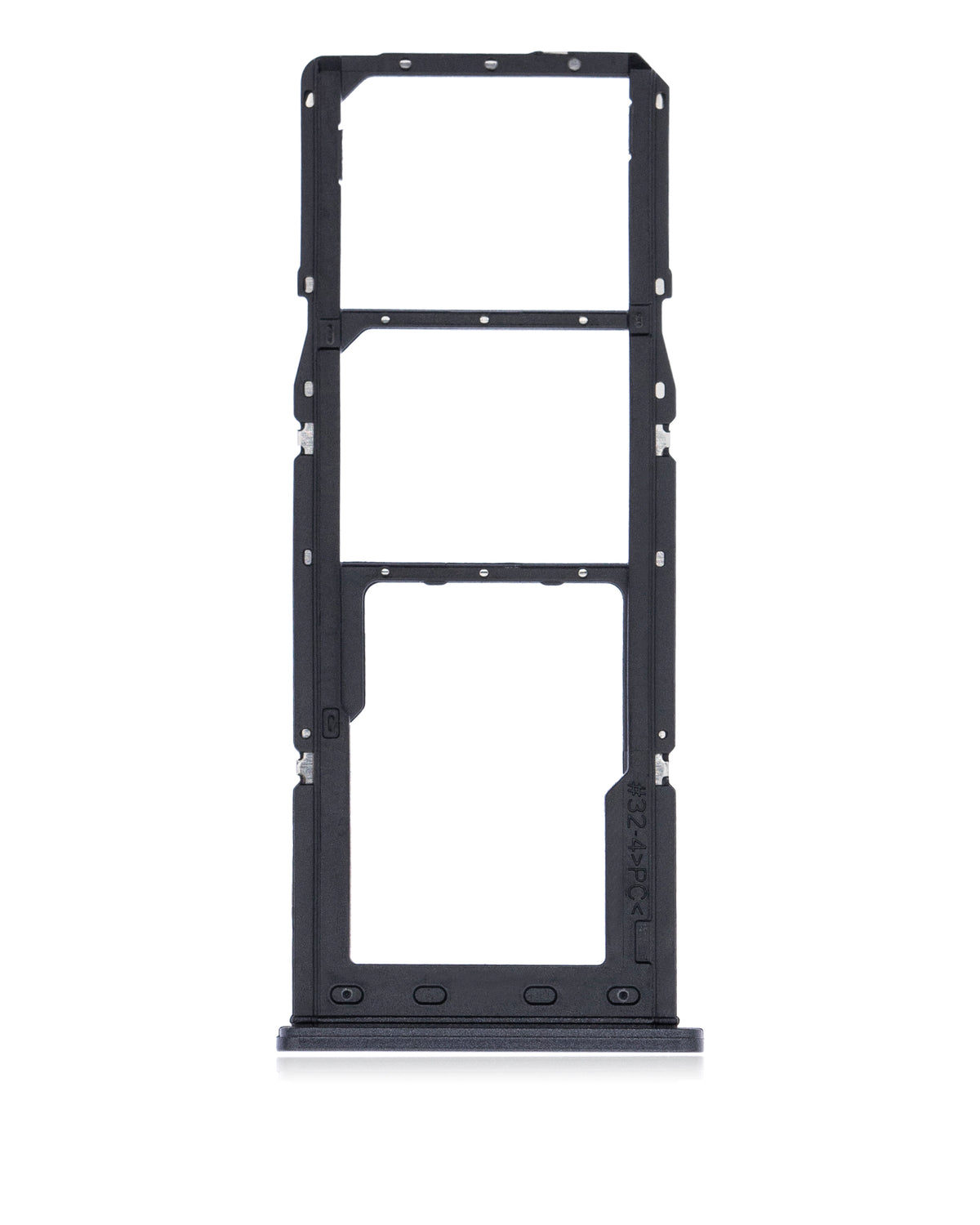 Dual Sim Card Tray Compatible For Samsung Galaxy A02 (A022 / 2020) (Black)