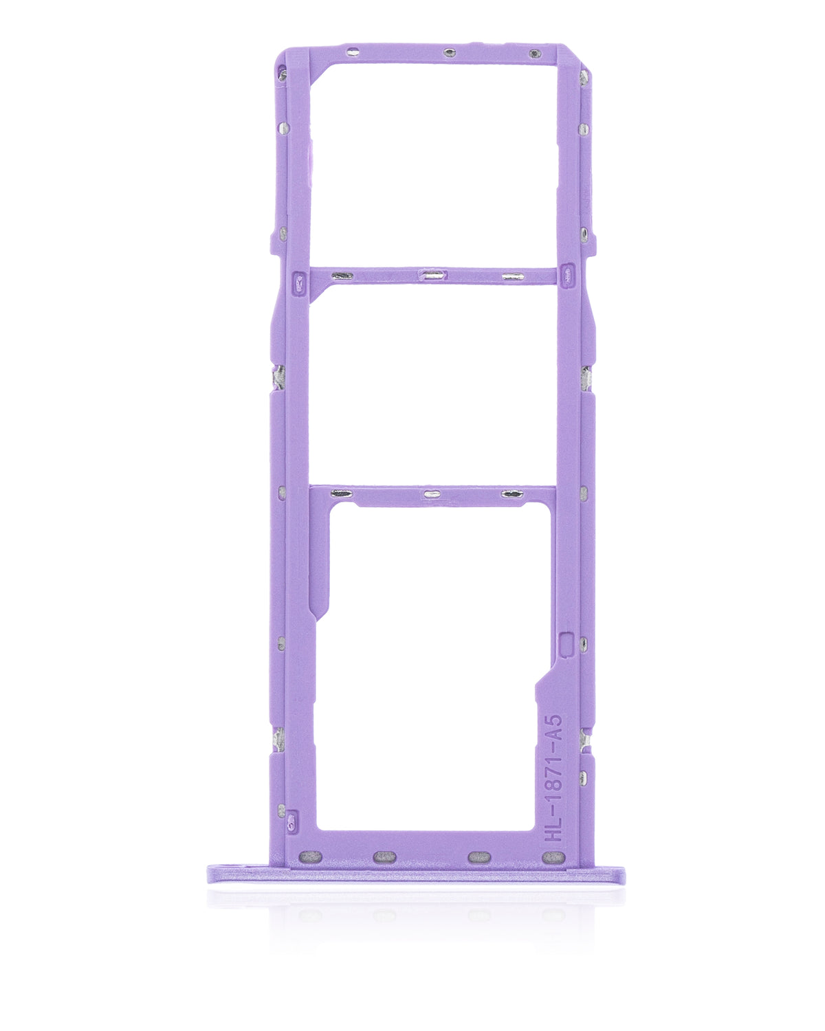 Dual Sim Card Tray Compatible For Samsung Galaxy A01 (A015 / 2020) (Purple)