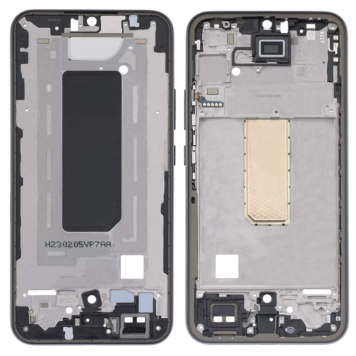 Mid-Frame Housing Compatible For Samsung Galaxy A34 (A346 / 2023) (Graphite)