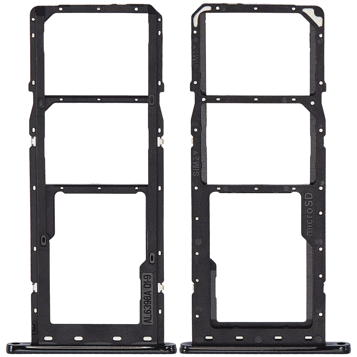 Dual Sim Card Tray Compatible For Samsung Galaxy A04E (A042 / 2022) (Black)