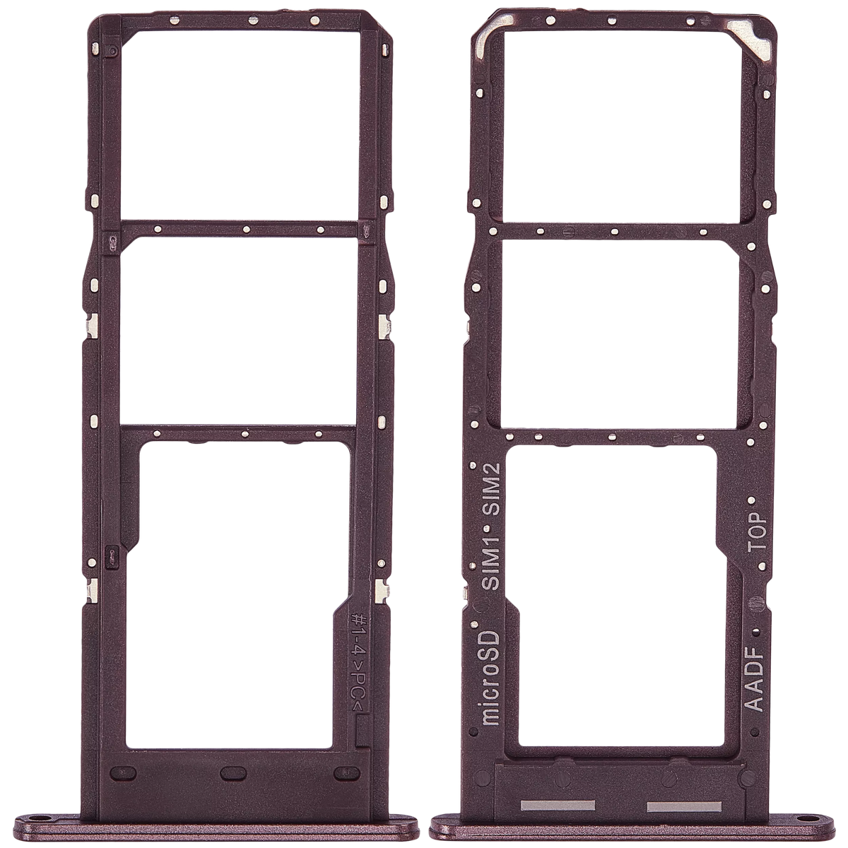 Dual Sim Card Tray Compatible For Samsung Galaxy A14 5G (A146F / 2023) (Dark Red)