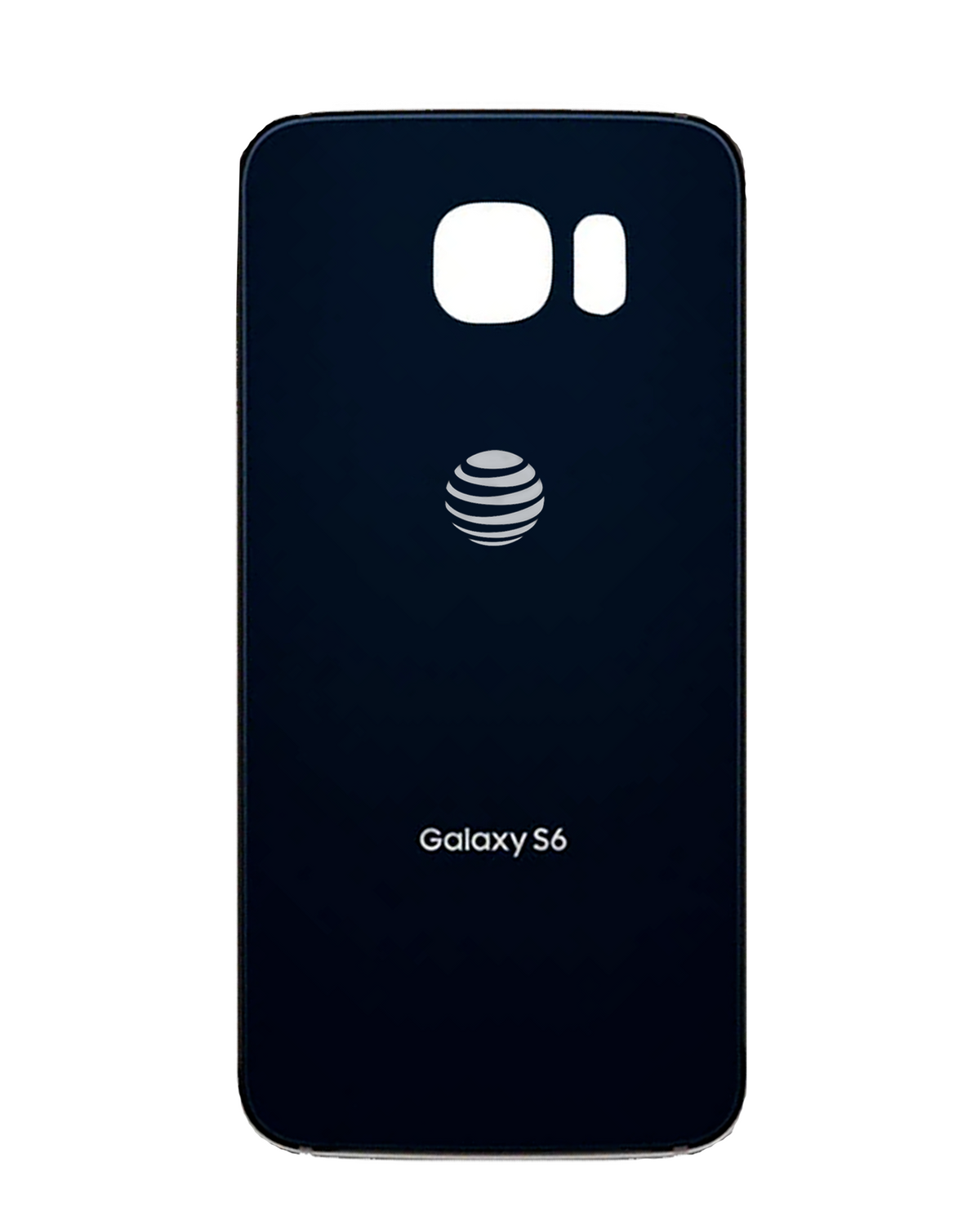 Back Cover Glass Replacement Compatible For Samsung Galaxy S6 ( AT&T Logo) (Used OEM Pull: Grade A) (Black Sapphire)