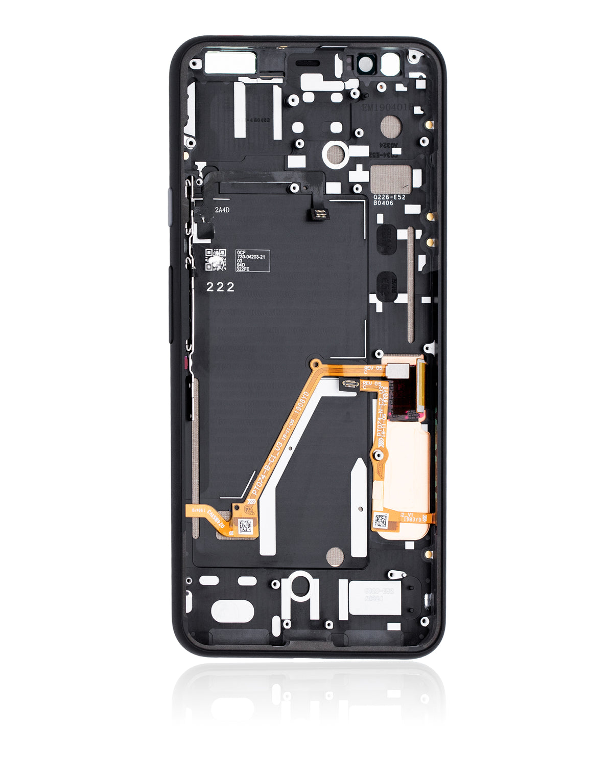 Replacement OLED Assembly With Frame Compatible For Google Pixel 4 XL (Refurbished) (Gray Power Button)