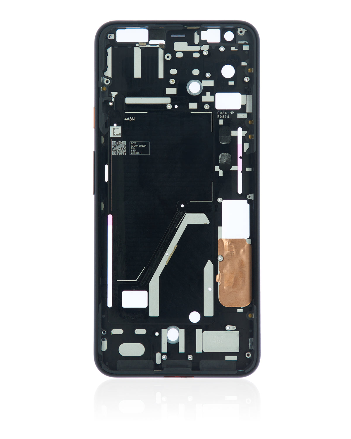 Mid-Frame Housing Compatible For Google Pixel 4XL Replacement (Pink Power Button)