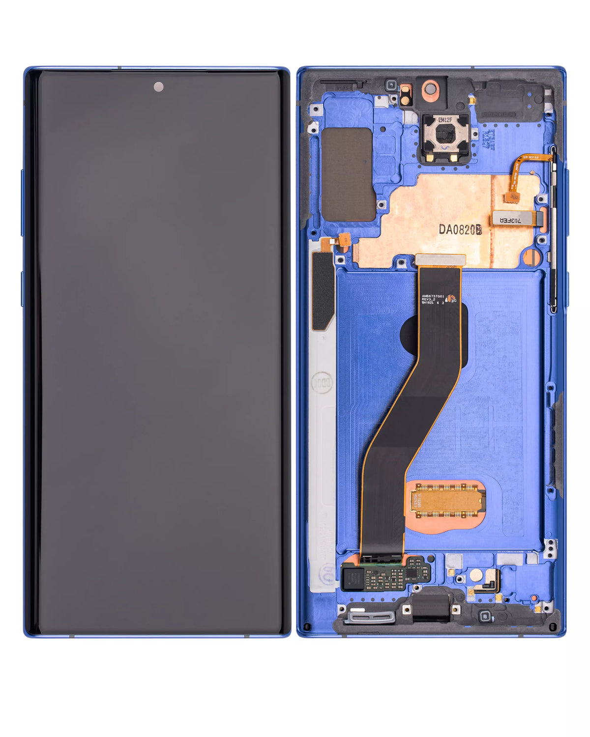 Replacement OLED Assembly With Frame Compatible For Samsung Galaxy Note 10 Plus / 5G (Service Pack) (Aura Blue)