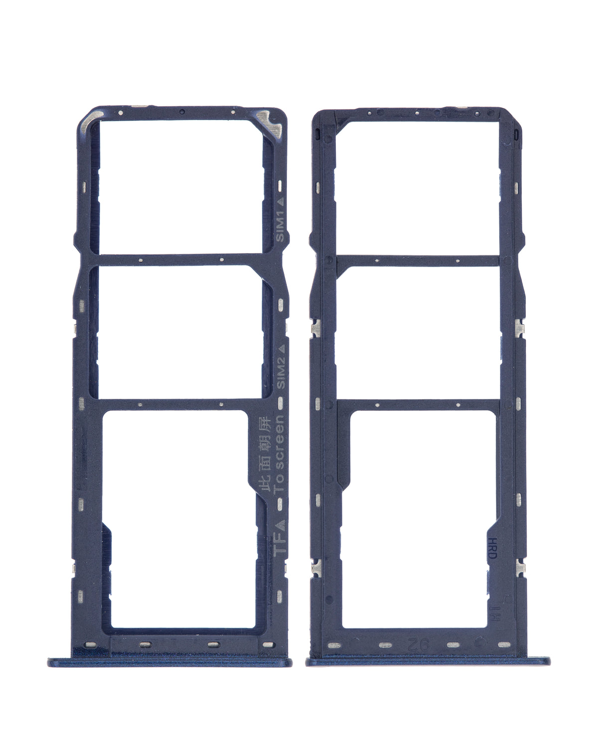 Dual Sim Card Tray Compatible For Samsung Galaxy A10s (A107 / 2019) / A20s (A207 / 2019) (Blue)