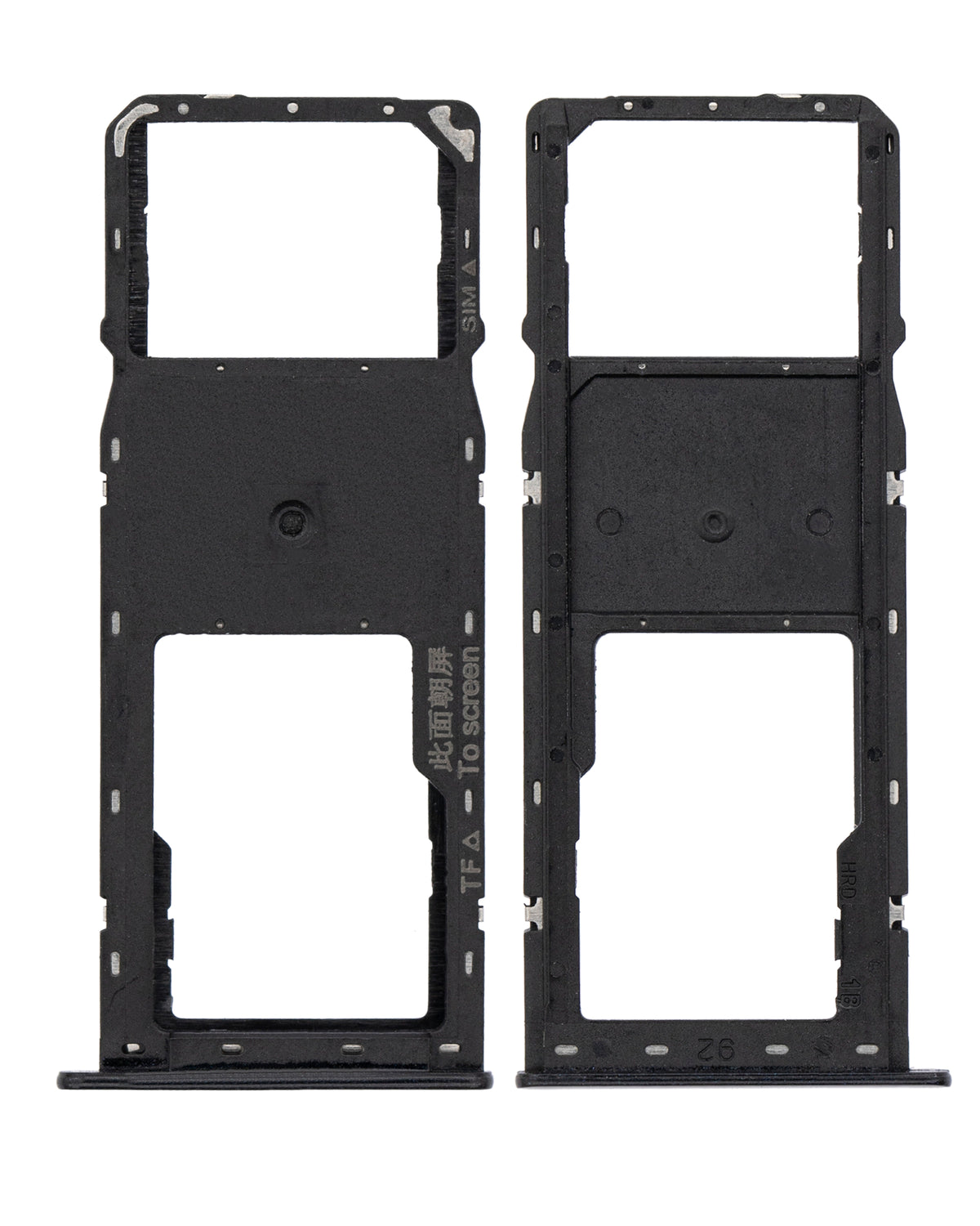 Single Sim Card Tray Compatible For Samsung Galaxy A10S (A107 / 2019) / A20S (A207 / 2019) (Black)