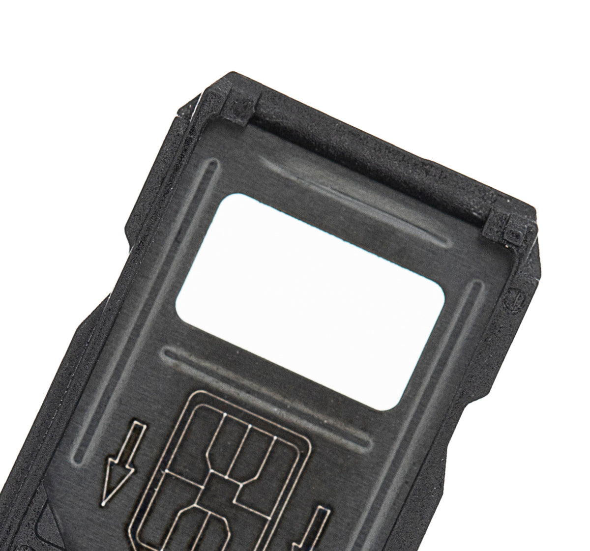 Replacement Single Sim Card Tray Compatible For OnePlus 7T (Frosted Silver)